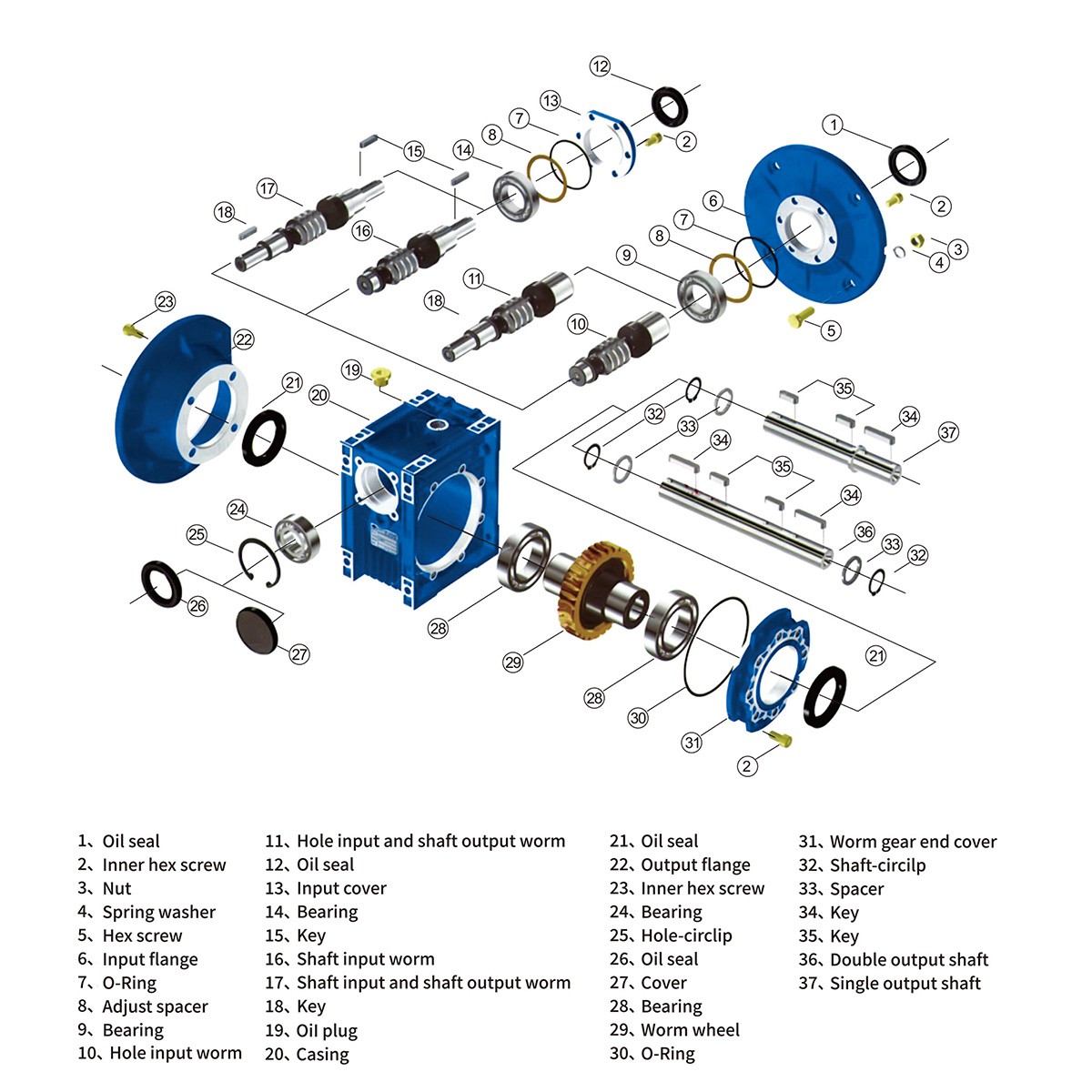 NMRV40 spare parts NMRV40 spare parts